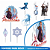 Kit festa Frozen Decoração aniversário EVA + 25 Balão tema - Imagem 8