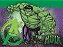 Kit festa Hulk Decoração Aniversário Toalha + Painel TNT - Imagem 2