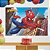 Painel TNT Festa Homem Aranha Decoração aniversário 103x69cm - Imagem 2