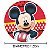 Painel Sublimado em Tecido Festa Mickey Decoração 1,55cm - Imagem 1