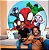 Painel Sublimado Tecido Festa Spydey Aranha Decoração 1,55m - Imagem 6