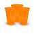 15 Copos Autraliano Festa balada Aniversá 440ML NEON Laranja - Imagem 3