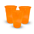 15 Copos Autraliano Festa balada Aniversá 440ML NEON Laranja - Imagem 4
