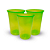 15 Copos Autraliano Festa balada Aniversá 440ML NEON Verde - Imagem 5