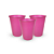 50 Copos Descartáveis Festa Rosa Fucsia Decoração Aniversár - Imagem 7