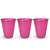 50 Copos Descartáveis Festa Rosa Fucsia Decoração Aniversár - Imagem 3