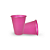 50 Copos Descartáveis Festa Rosa Fucsia Decoração Aniversár - Imagem 4