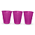 50 Copos Descartáveis Festa Roxo Decoração Anivers 200ml - Imagem 4