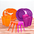 Kit Descartáveis Halloween festas Laranja e Roxo 220 peças - Imagem 6
