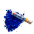 Kit 10 Lança Confetes Azul  Festa Aniversário Eventos 30cm - Imagem 3