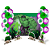 Kit festa hulk Decoração Aniversário Painel+ Balão+ Display - Imagem 1