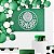 Kit festa Palmeiras Decoração anive Painel 1,40m + 20 Balão - Imagem 2