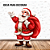 Papai Noel Grande Decoração Natal Festa completa 70x45cm - Imagem 2