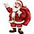 Papai Noel Grande Decoração Natal Festa completa 70x45cm - Imagem 3