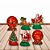 6 Display Decoração Natal Festa Completa 19cm cor e resistência - Imagem 1