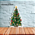Centro de mesa Decoração Natal Festa completa 26x18cm - Imagem 2