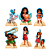 6 Display de mesa Festa Moana 2 Decoração aniversário 23cm - Imagem 5