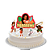 Topo de Bolo Festa Moana 2 Decoração Aniversário 5pçs - Imagem 1