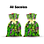 40 Lembrancinhas Sacola Supresa Festa Hulk Decoração 29cm - Imagem 2