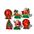 kit Festa Natal Decoração completa Adesivos + 6 Display - Imagem 8