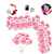 Kit Festa Stitch Rosa Decoração anive 50 Balão +Fita arco 5m - Imagem 2