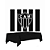 Kit festa Atlético Mineiro Decoração Aniversá Toalha+Painel - Imagem 1
