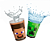8 Copo Festa Minecraft Decoração Aniversário completo 200ml - Imagem 1
