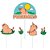 Topo De bolo Festa Capivara Decoração Aniversário 5pçs - Imagem 2