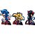 6 Display de mesa Decoração Sonic 3 Festa completa 20cm - Imagem 2