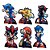 6 Display de mesa Decoração Sonic 3 Festa completa 20cm - Imagem 5