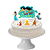 Topo de bolo Decoração Jasmine Festa Aniversário 6pçs - Imagem 5
