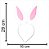 Adereço Infantil Festa Pascoa Tiara Orelhas De Coelho 28cm - Imagem 3