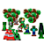 Kit festa Minecraft Decoração Aniversário completo 41pçs - Imagem 1
