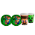 Kit festa Minecraft Decoração Aniversário Copos+Pratos 16pçs - Imagem 1