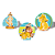 Kit festa Rei Leão Decoração Aniversári Cartaz+Balão+Display - Imagem 9