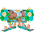 Kit festa Capivara Decoração Painel +Balão +Display completo - Imagem 1
