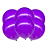 50 Balão Bexigas N9" Decoração Violeta Mais cor e brilho - Imagem 1