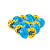 Kit festa Stitch Baby Decoração aniversário Painel + Balão - Imagem 6