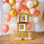 Caixa Balões Festa Aniversários Eventos Decoração Dourada - Imagem 9