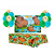 Kit Festa Capivara Decoração anive Balão +Painel +Toalha TNT - Imagem 1