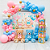 Kit Chá Revelão Festa Baby Decoração Caixas p/balão + Painel - Imagem 1
