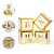 Kit Chá Revelão Festa Baby Decoração Caixas p/balão + Painel - Imagem 5