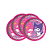 8 Pratos Redondo Decoração My Melody E Kuromi Festa Anive - Imagem 2