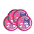 8 Pratos Redondo Decoração My Melody E Kuromi Festa Anive - Imagem 4