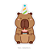 Painel parede Festa Capivara Bolinho decoração aniversário - Imagem 3