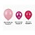Kit 125 Balões Rosa liso cromado Bexiga Festas Aniversários - Imagem 2