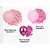 Kit 125 Balões Rosa liso cromado Bexiga Festas Aniversários - Imagem 3
