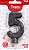 Vela Cintilante Pavio Magico Decoração N°5 Preta Glitter - Imagem 3