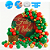 Kit 125 Balões Natal festa Vermelho+Verde+Dourado Balão - Imagem 1