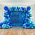 Painel Festa Cortina Metalizada Quadradinha Decoração AZUL - Imagem 1